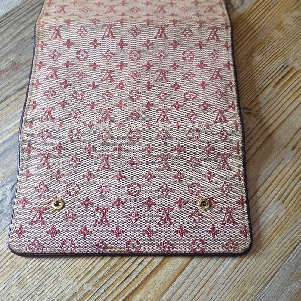 Louis Vuitton Vintage Josephine Denim Bordeaux Long Wallet - Picture 8 of 8